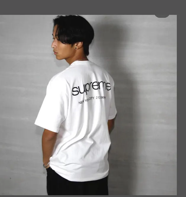 23FW NYC Tee Store Information Short sleeved Black and White S M L XL