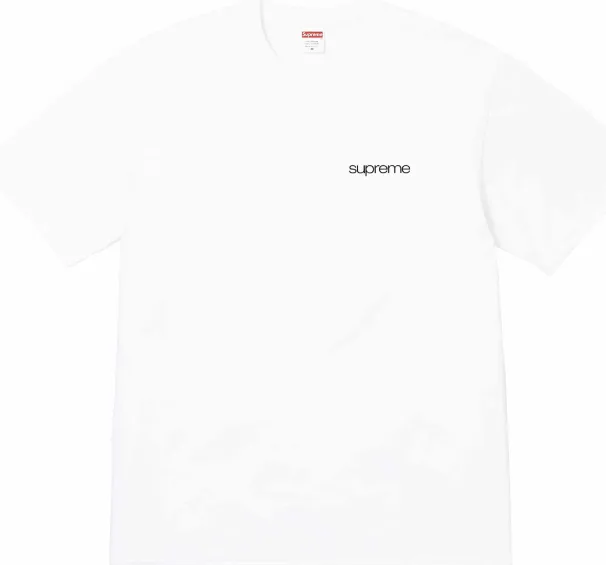 23FW NYC Tee Store Information Short sleeved Black and White S M L XL