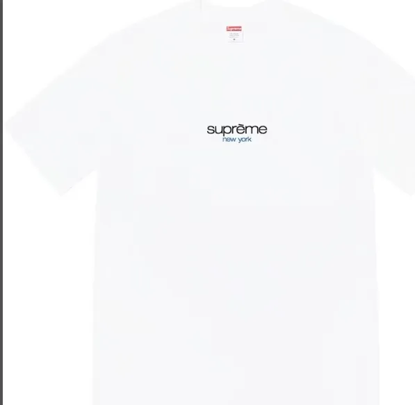 22SS Classic Logo Tee Black and White S M L XL