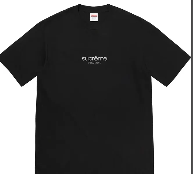 22SS Classic Logo Tee Black and White S M L XL