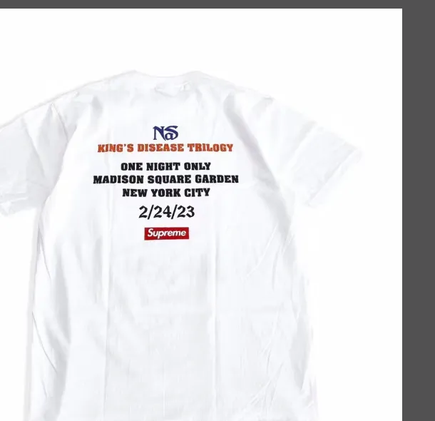 23ss Nas F&F Family and Friends Limited White S M L XL