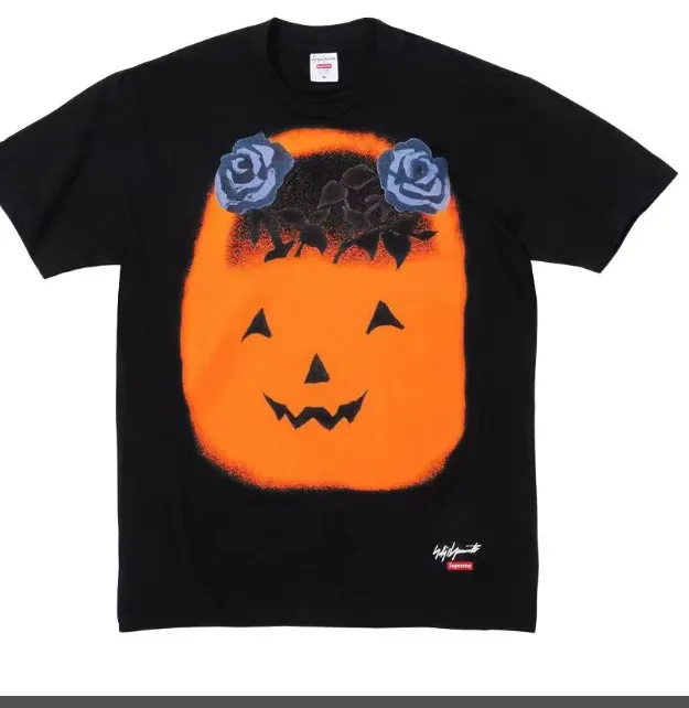 22FW Yohji Yamamoto Pumpkin Tee, Yohji Yamamoto Pumpkin Short sleeved Black and White S M L XL