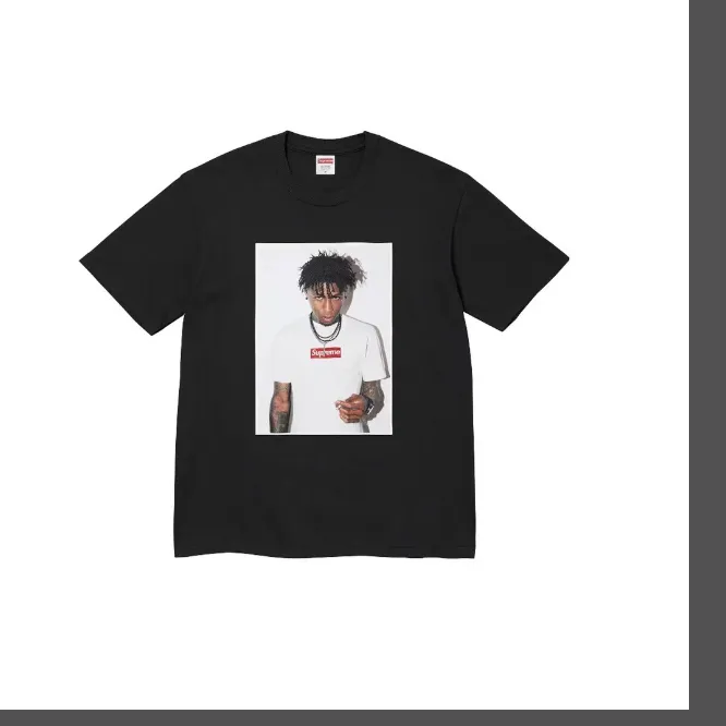 23FW NBA YOUNG BOY TEE Black and White S M L XL