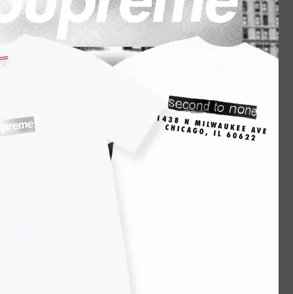 Chicago Box Logo Tee White Chicago Short Sleeve White S M L XL