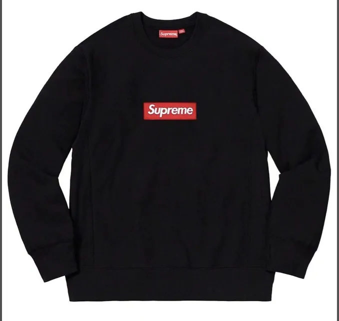 22FW Box Logo Crewneck Classic Bogo Red Label Round Neck Hoodie Black Grey Brown Green S M L XL