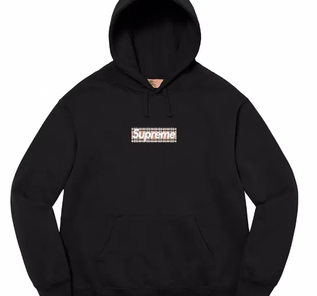 22SS Box Logo Bogo Hoodie Black Grey S M L XL