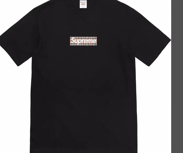 22SS Box Logo Tee Short sleeved T-shirt Black and White S M L XL