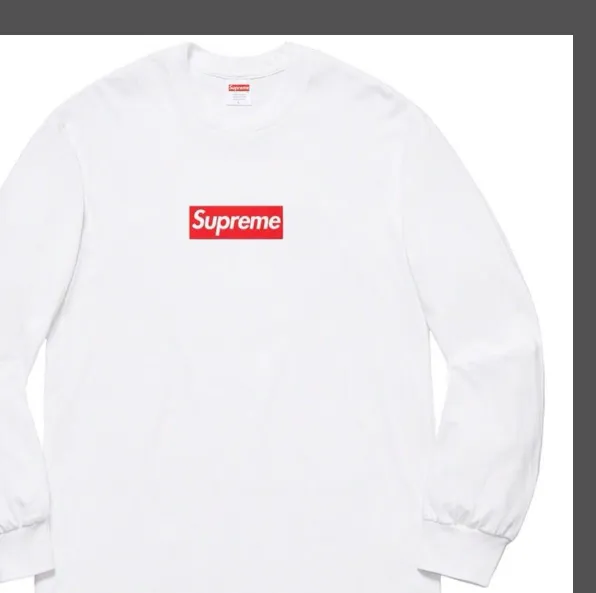 BOX LOGO TEE Long Sleeve Black, White S M L XL