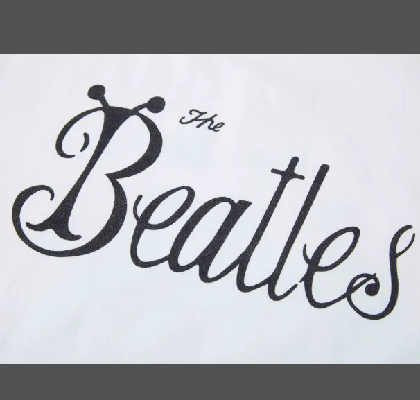 Human Made Beatles T-shirt Retro American Beatles Rock Band Celebrity Portrait English Printed Bamboo Cotton Short sleeved T-shirt White S M L XL