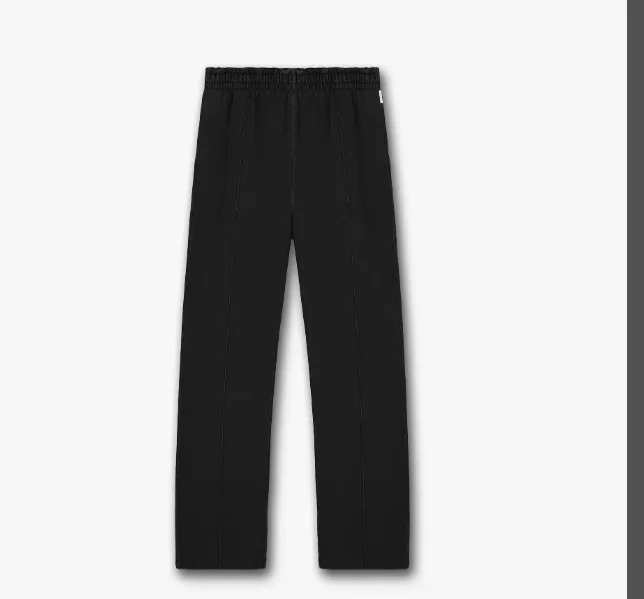 Representative Embroidered Logo Straight Drawstring Long Pants Aged Black Black Flower Grey S-XL Size