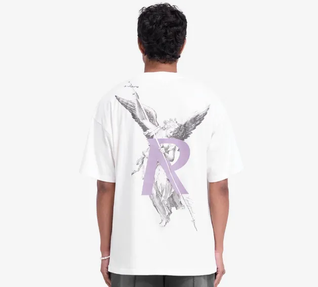 REPRESENT ARCHANGEL T-SHIRT Religious Theme Angel English Big R Printed Laundry Short Sleeve T-shirt