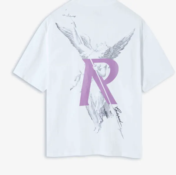 REPRESENT ARCHANGEL T-SHIRT Religious Theme Angel English Big R Printed Laundry Short Sleeve T-shirt