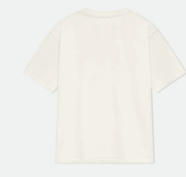 RHUDE Retro Slogan Logo Printed Short Sleeve T-shirt White S-XL