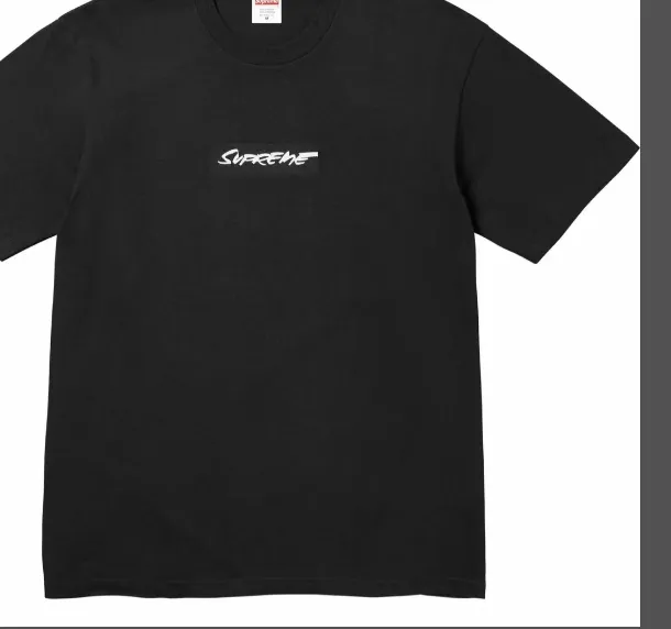 24SS Futura Box Logo Tee Black and White S M L XL