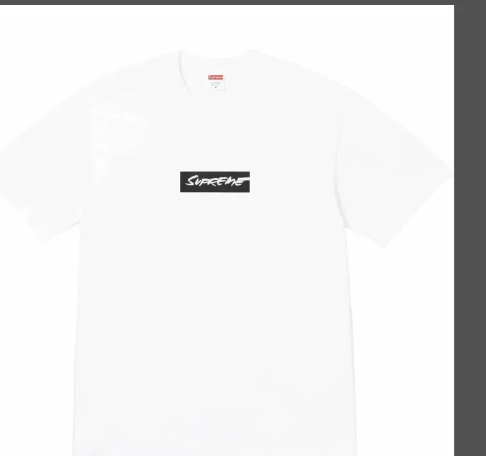 24SS Futura Box Logo Tee Black and White S M L XL