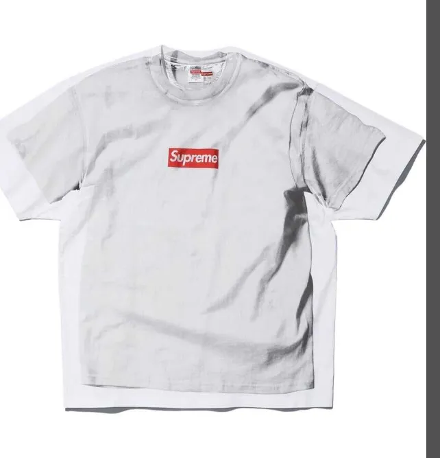 24SS MM6 MAISON MARGIELA BOX LOGO genuine two-piece structure short sleeved TEE white S M L XL