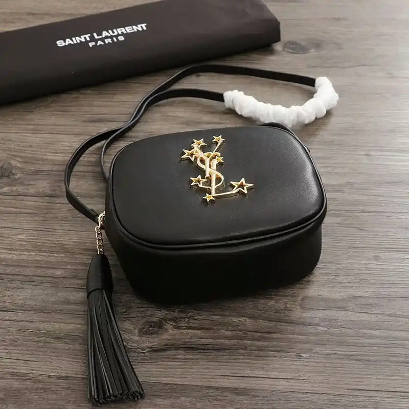 Cheap Saint Laurent Blogger Bag In Stars Studded Leather Black Gold