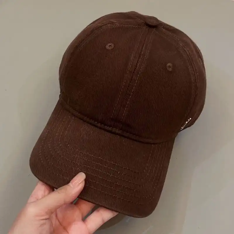 CHEAP Saint Laurent Cassandre Baseball Cap In Canvas Brown