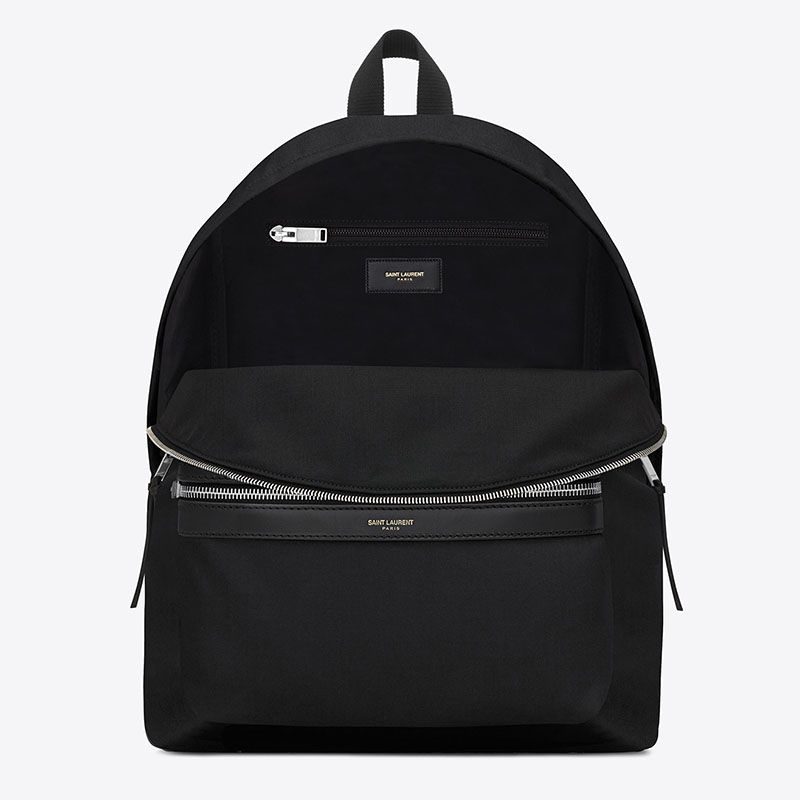 Saint Laurent City Backpack In Black