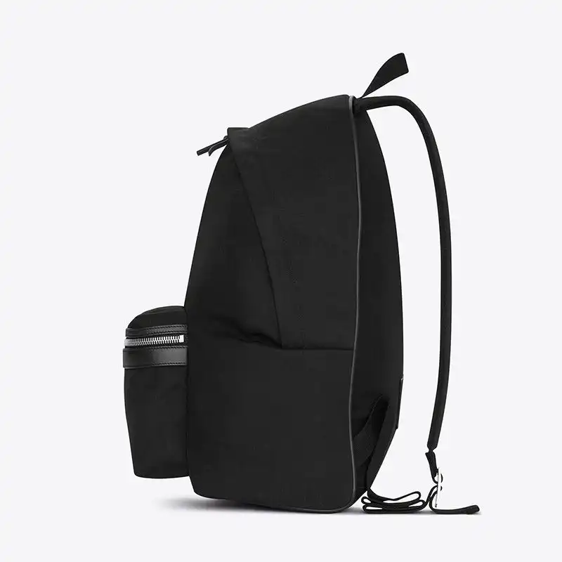 Cheap Saint Laurent City Backpack In Canvas Black