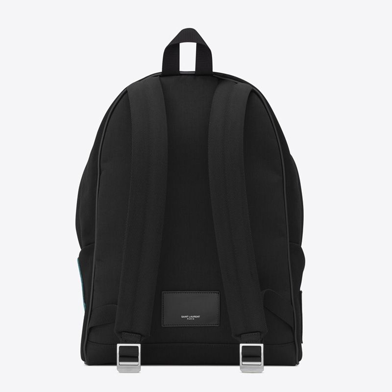 Saint Laurent City Backpack In Logo Signature Canvas Black