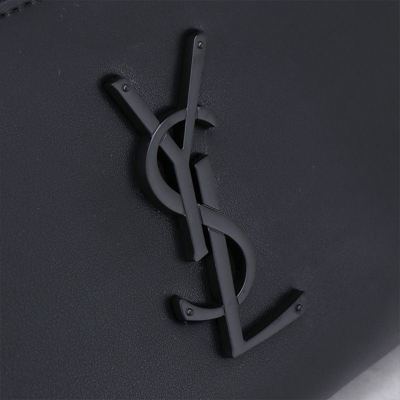 Saint Laurent Classic Monogram Belt Bag In Lambskin Black