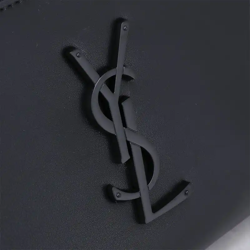 Cheap Saint Laurent Classic Monogram Belt Bag In Lambskin Black