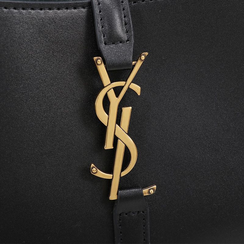 Saint Laurent Le 5 A 7 Hobo Bag In Smooth Leather Black Gold