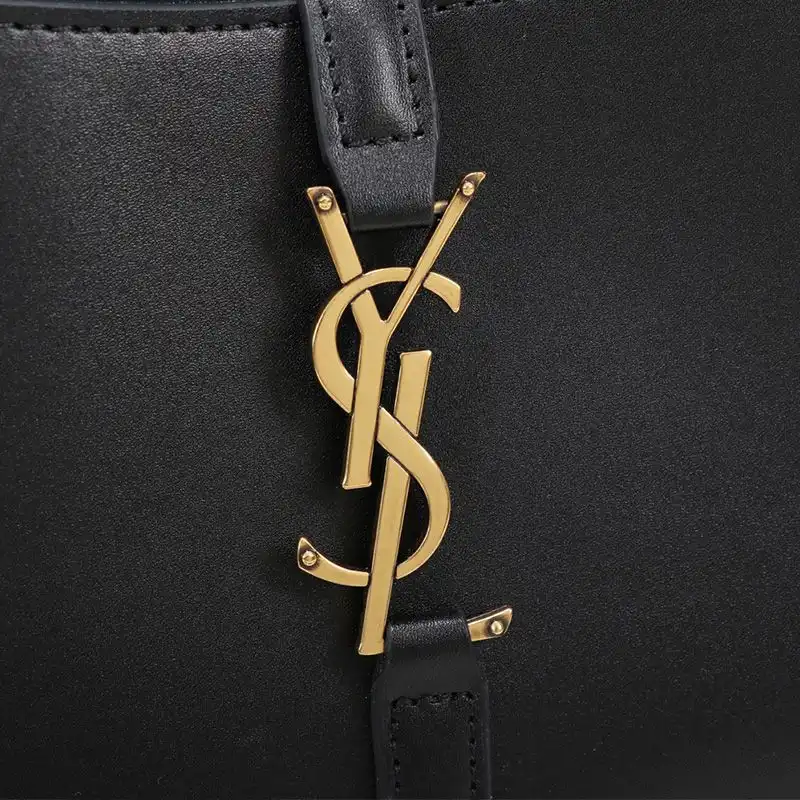 Cheap Saint Laurent Le 5 A 7 Hobo Bag In Smooth Leather Black Gold