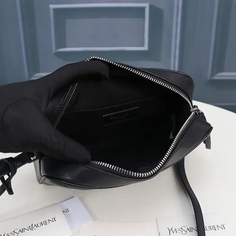 CHEAP Saint Laurent Lou Camera Bag In Quilted Leather Black