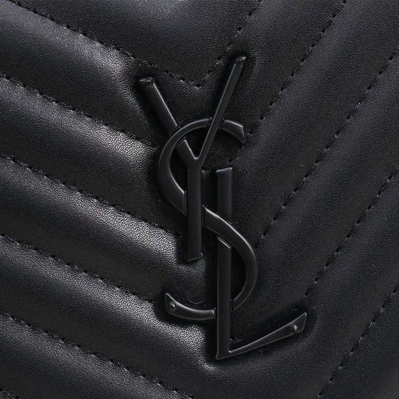 CHEAP Saint Laurent Lou Camera Bag In Quilted Leather Black