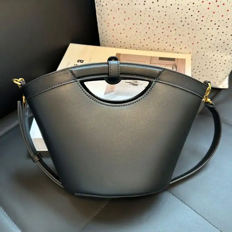 Cheap Saint Laurent Mini Celia Tote In Smooth Leather Black Gold