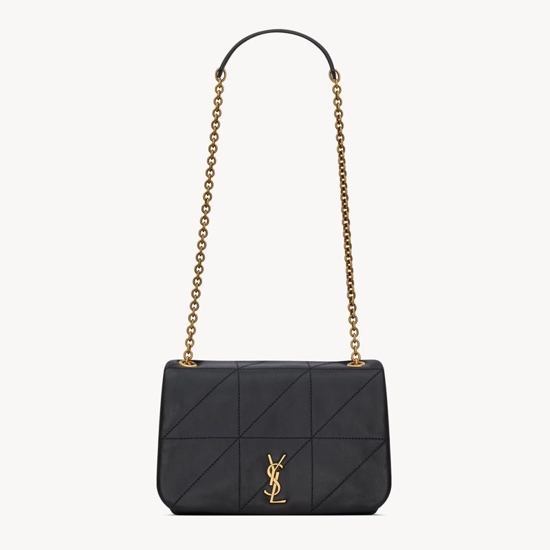 Saint Laurent Mini Jamie 4.3 Bag In Lambskin Black Gold