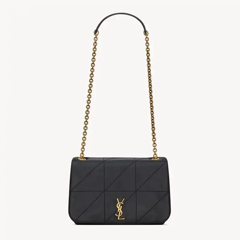 Saint Laurent Mini Jamie 4.3 Bag In Lambskin Black Gold