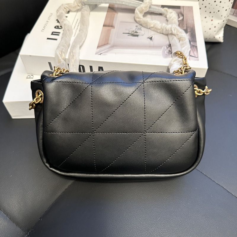 Saint Laurent Mini Jamie 4.3 Bag In Lambskin Black Gold