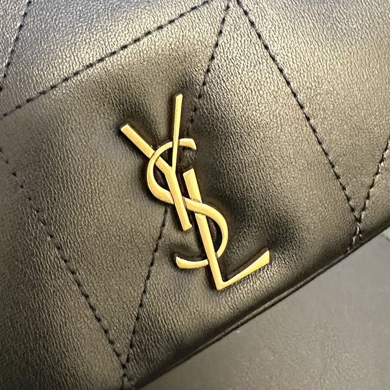 Saint Laurent Mini Jamie 4.3 Bag In Lambskin Black Gold