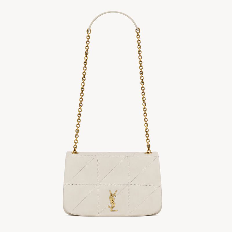 Saint Laurent Mini Jamie 4.3 Bag In Lambskin White Gold