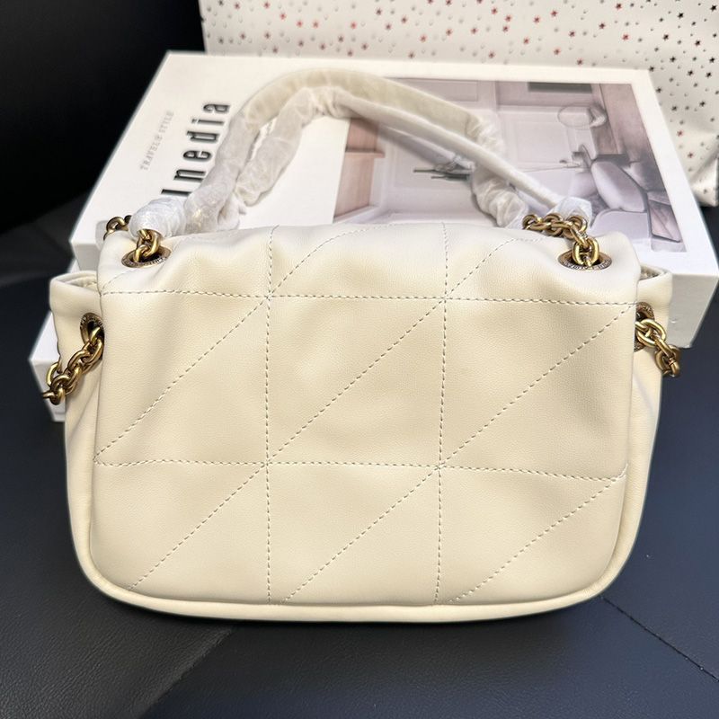 Saint Laurent Mini Jamie 4.3 Bag In Lambskin White Gold