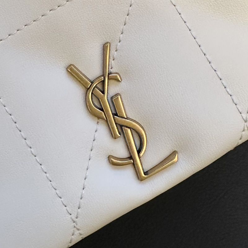 Saint Laurent Mini Jamie 4.3 Bag In Lambskin White Gold