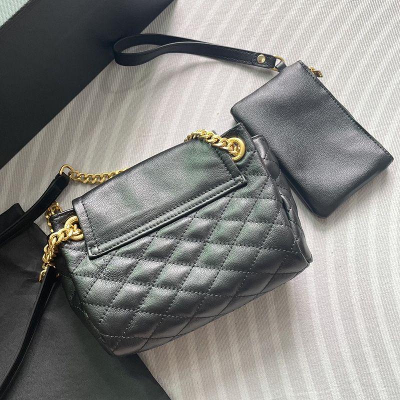 Saint Laurent Mini Nolita Bag In Diamond-Quilted Lambskin Black