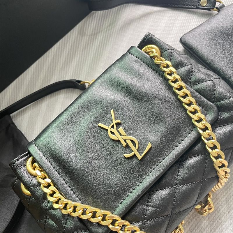 Saint Laurent Mini Nolita Bag In Diamond-Quilted Lambskin Black