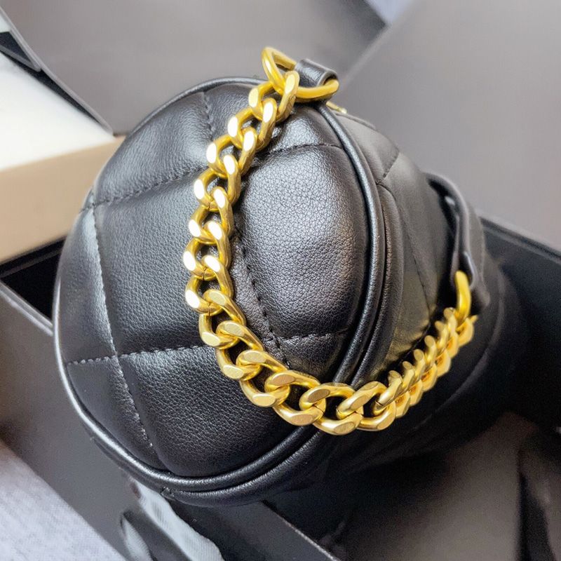 Saint Laurent Mini Sade Tube Bag In Quilted Lambskin Black Gold