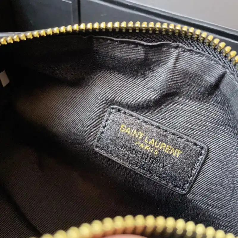 Cheap Saint Laurent Mini Sade Tube Bag In Quilted Lambskin Black Gold