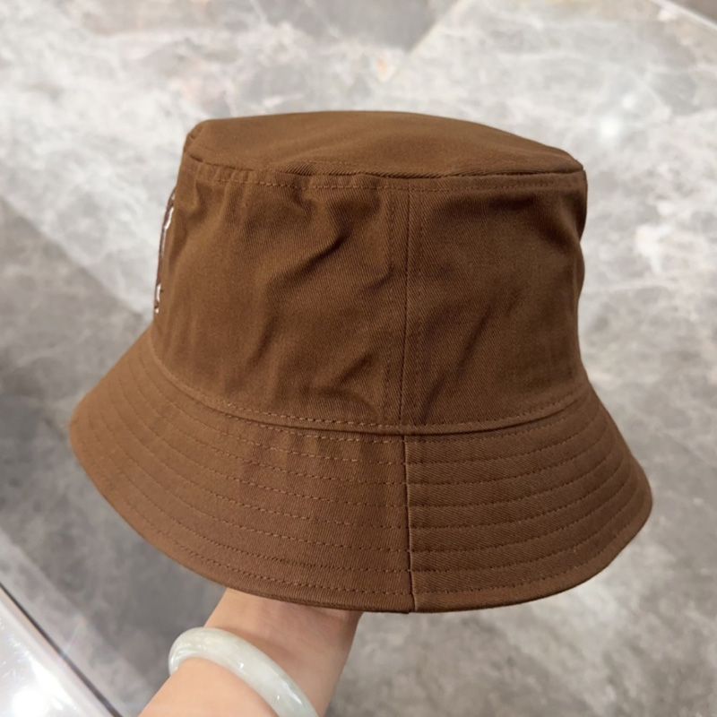 Saint Laurent x New Era Cassandre Bucket Hat In Canvas Brown