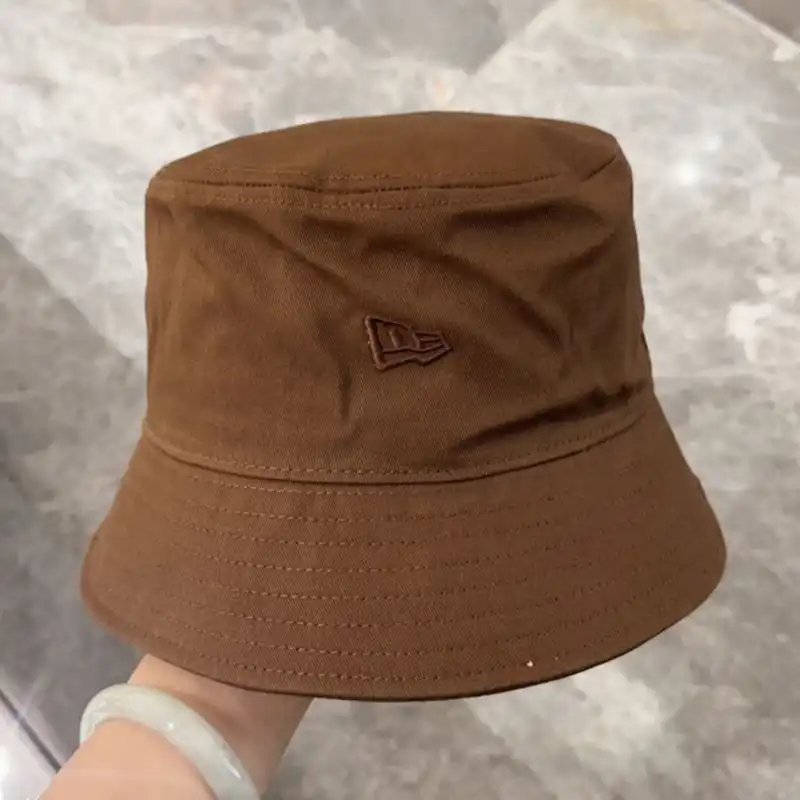 CHEAP Saint Laurent x New Era Cassandre Bucket Hat In Canvas Brown