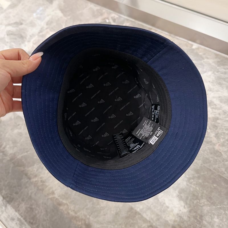 Saint Laurent x New Era Cassandre Bucket Hat In Canvas Navy Blue