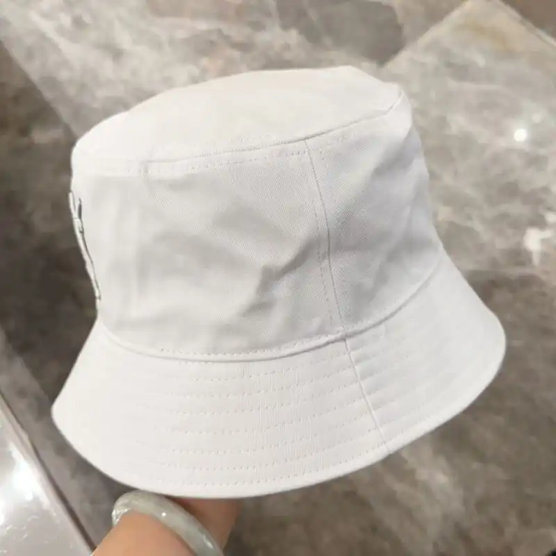 CHEAP Saint Laurent x New Era Cassandre Bucket Hat In Canvas White