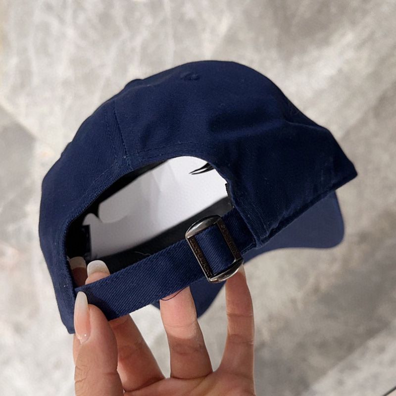 Saint Laurent x New Era Cassandre Cap In Canvas Navy Blue