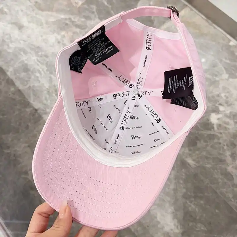 CHEAP Saint Laurent x New Era Cassandre Cap In Canvas Pink