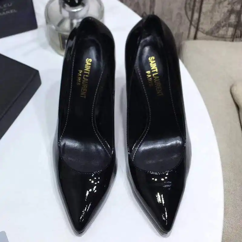 CHEAP Saint Laurent Opyum Pumps Women Patent Leather Black